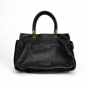 Marc Jacob’s Black Leather Bag/Purse Gold Tone Hardware